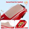 Costzon Toddler Ride On Toy, Classic Foot to Floor Sliding Car w/Steering Wheel, Horn, Headlights & Under Seat Storage, Kids Push Ride-Ons, Retro Baby Ride On Toys for Boys Girls 19-36 Months (Red) view 3