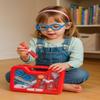 Kids Medical Doctor Kit, 12 Piece Pretend Play Set with Red Carrying Case, Educational Toy with Medical Tools, Glasses, Syringe for Children view 2