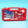 Kids Medical Doctor Kit, 12 Piece Pretend Play Set with Red Carrying Case, Educational Toy with Medical Tools, Glasses, Syringe for Children view 3