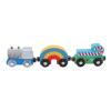 ariarly Wooden Train Set, Maple Wood Train Toy with 3 Wooden Trains, Learning Educational Portable Wood Train Cars for Toddlers view 3