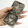 7-in-1 dice Spinner7 in 1 Foldable Dragon Spinner dice Foldable Metal DND dice Set,Pocket dice Spinner for Dollar Board Games DND Accessories (Antique Bronze) view 1