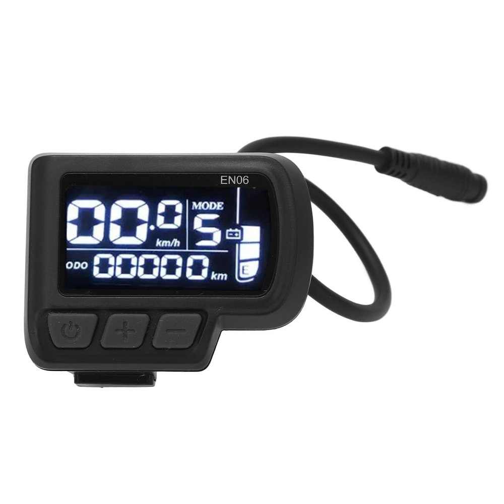 RASTKY EN06 Panel Bike Display Meter ABS Material 24V 36V 48V 60V for 22.2mm Handlebar, Easy Installation, Convenient LCD Display, Versatile for Different Bikes