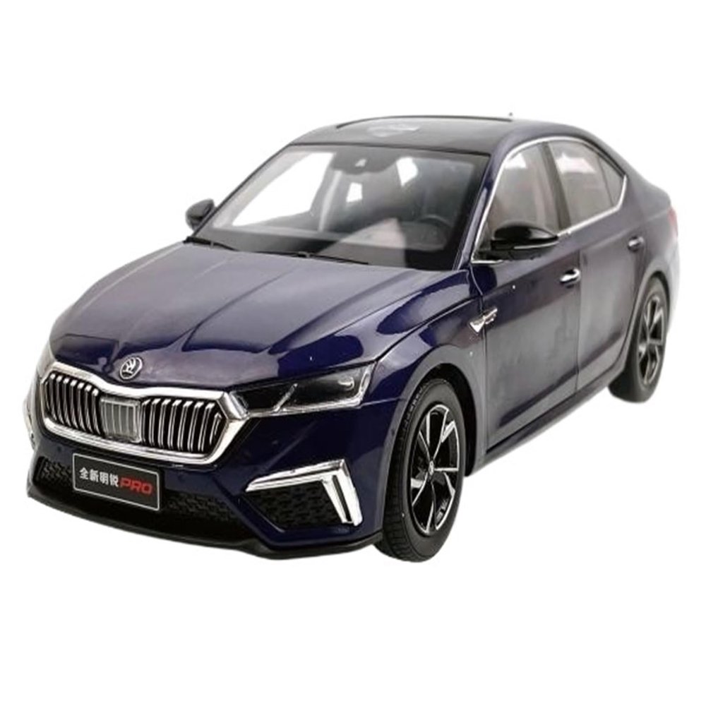 1:18 for SAIC Skoda Octavia PRO 2021 Orange/Nebula Blue Alloy Car Model Miniature Collectible(Purple)