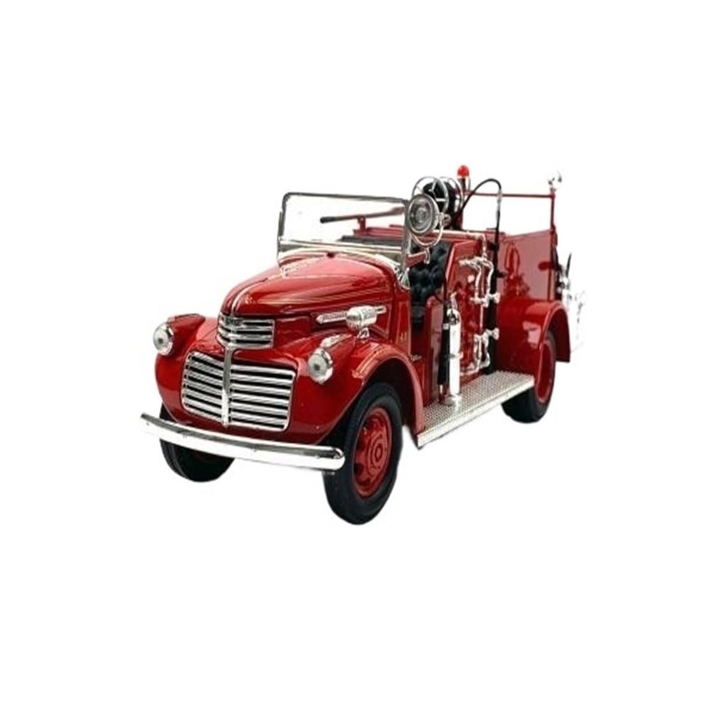 1:24 for GMC Firetruck 20068 1941 Classic Vintage Fire Engine Alloy Model Red Collection Series