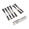 WYCZCFIS Adjustable Metal Tie Rod Compatible with RC Car Accessories 1/14 ZD Racing MT16 MT14R PT14R BX12 X12S(Black) view 1