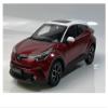 1:18 for C-HR Toyota Red with White Top Alloy Car Model Miniature Vehicle Desktop Display view 2