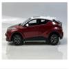 1:18 for C-HR Toyota Red with White Top Alloy Car Model Miniature Vehicle Desktop Display view 3