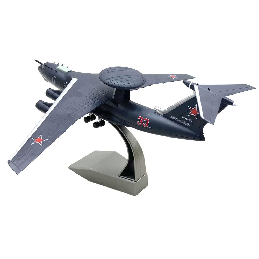 1/200 Scale Soviet Russian Beriev A-50U Mainstay Early Warning Aircraft Model Alloy Model Diecast Plane for Collection