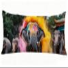 Long Body Pillow for Adults 16x47 Inch, Animal Bed Pillows Elephant Double Sided Print Linen Throw Pillows Covers, for Side Sleeping Pregnant Pillow with Zipper for Home Bed Living Room Decor J0-99 view 1