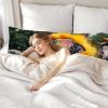 Long Body Pillow for Adults 16x47 Inch, Animal Bed Pillows Elephant Double Sided Print Linen Throw Pillows Covers, for Side Sleeping Pregnant Pillow with Zipper for Home Bed Living Room Decor J0-99 view 4