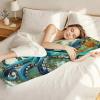Long Body Pillow for Adults 16x47 Inch, Teal Bed Pillows Octopus Double Sided Print Linen Throw Pillows Covers, for Side Sleeping Pregnant Pillow with Zipper for Home Bed Living Room Decor J0-119 view 3