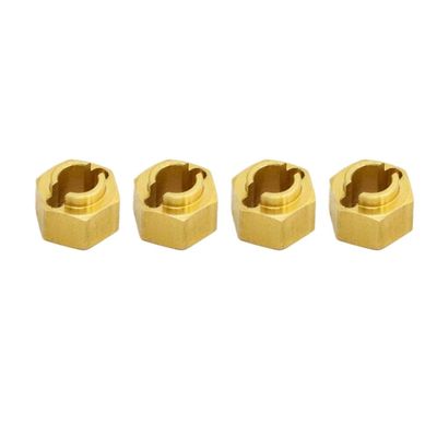 7mm Brass Wheel Hex Hub Extenders Adapters 4/5/6mm Compatible with Bronco 1/18 RC Crawler Car Model Parts Universal Fit(4MM)