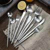 304 stainless steel knife, spoon, restaurant tableware, hotel tableware, Western cuisine, creative knife, spoon view 2