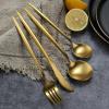304 stainless steel knife, spoon, restaurant tableware, hotel tableware, Western cuisine, creative knife, spoon view 3
