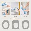 2pcs Reusable Toilet Seats Pad Cushion Covers Suitable For Home Hotel Use Soft Warmers Accessories Seats Cushion view 3