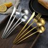 304 stainless steel knife, spoon, restaurant tableware, hotel tableware, Western cuisine, creative knife, spoon view 3