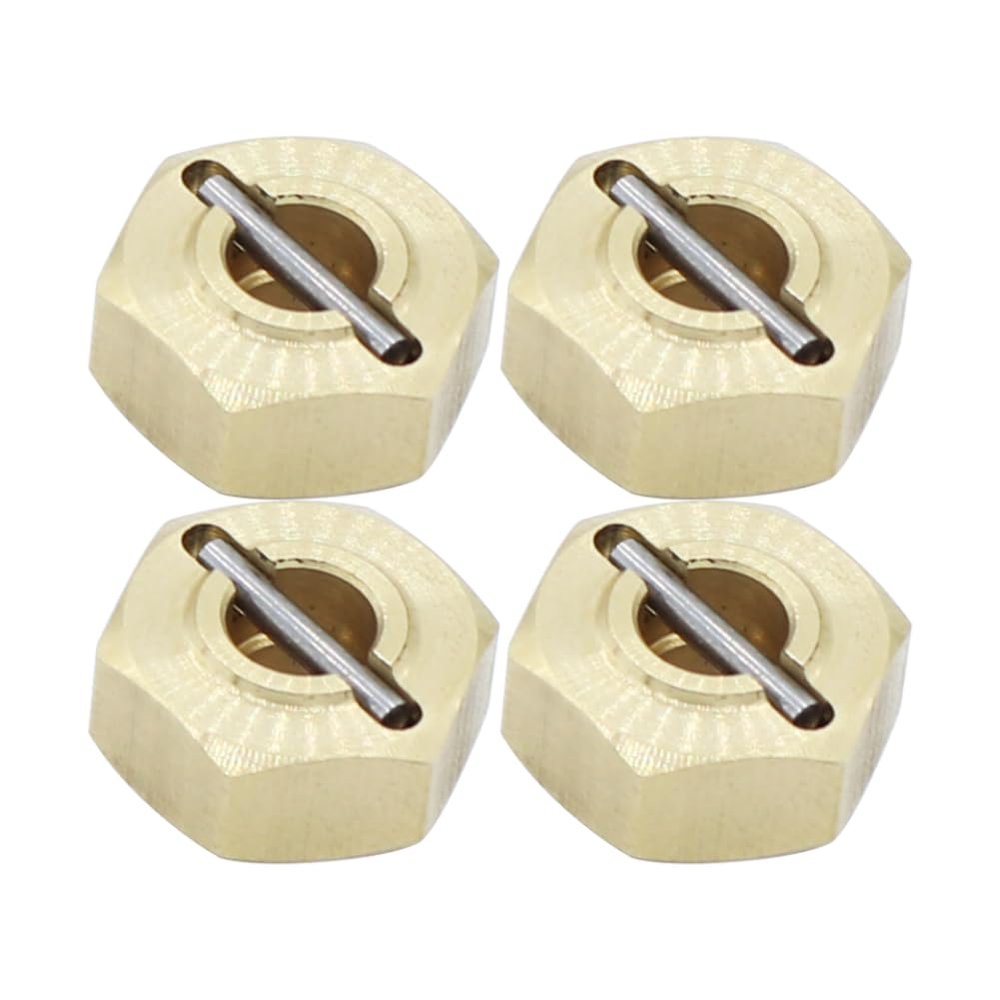 4PCS 12MM Extended Wheel Hex Heavier Brass Adapter Compatible with Motorcycle Parts for RC Crawler 1 12 Scale MN MN128 MN86K MN86KS 4WD