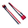 100mm Deans Connector T Plug Male and Female Pair with 3. 93inch 14AWG Extension Wire Compatible with RC Devices and Packs(1Pair T-Plug) view 1