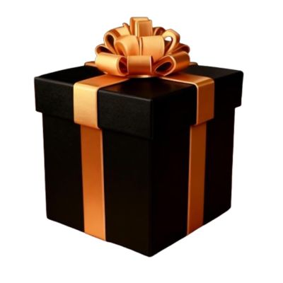 GIFZES Nested Gift Box,10-Layer Matryoshka Style Container for Engaging Gift Challenges Reusable Christmas Packaging Interactive Surprises Box for Notes Small Gifts Black Golden