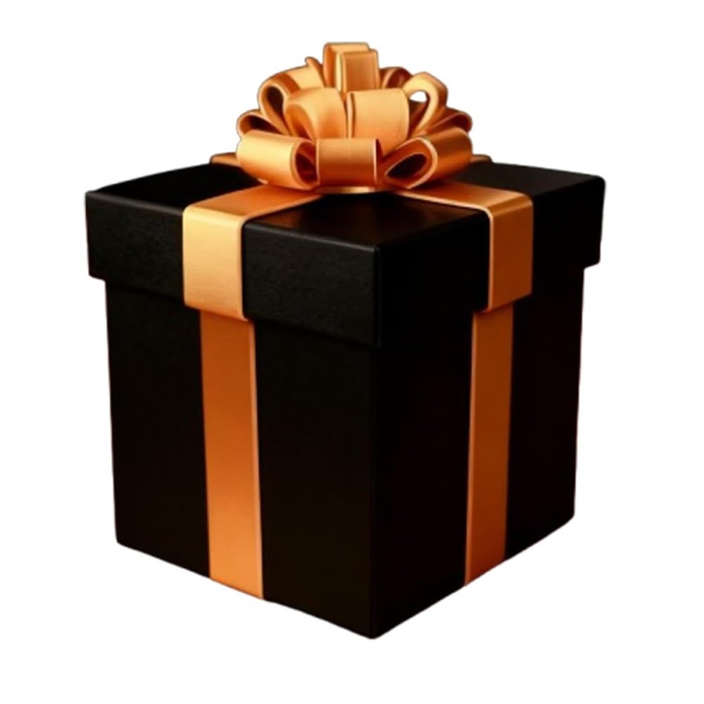 GIFZES Nested Gift Box,10-Layer Matryoshka Style Container for Engaging Gift Challenges Reusable Christmas Packaging Interactive Surprises Box for Notes Small Gifts Black Golden