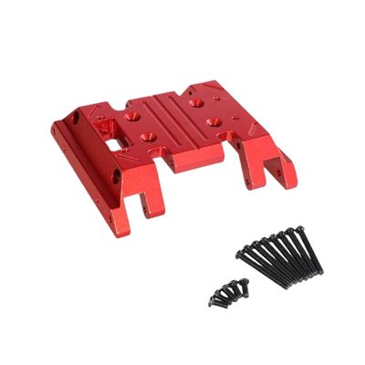1/12 MN128 MN86S MN86 G500 RC Car Chassis Frame Gearbox Metal Base Plate Compatible with Medium Box Bottom Parts(Red)