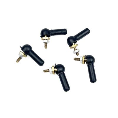 5PC M2 M3 2mm 3mm Black Ball Joint Linkage Rod Ball Head Connector L16 17mm Rod End for DIY RC Boat Servo Parts Compatible with Standard RC Models(2mm-M2-L16mm)
