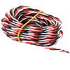 5M 16 Feet 20 22AWG 26awg 30/60 Core 3 Ways Twist Servo Extension Lead Compatible with JR Futaba Twisted Wire for RC Fit Third Party(26awg Futaba 5M) view 1