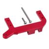 1/10 RC Crawler Car CNC Aluminium Servo Mount Stand Front Axle Bracket Upgrade Parts Compatible with Common RC Models(Red) view 1