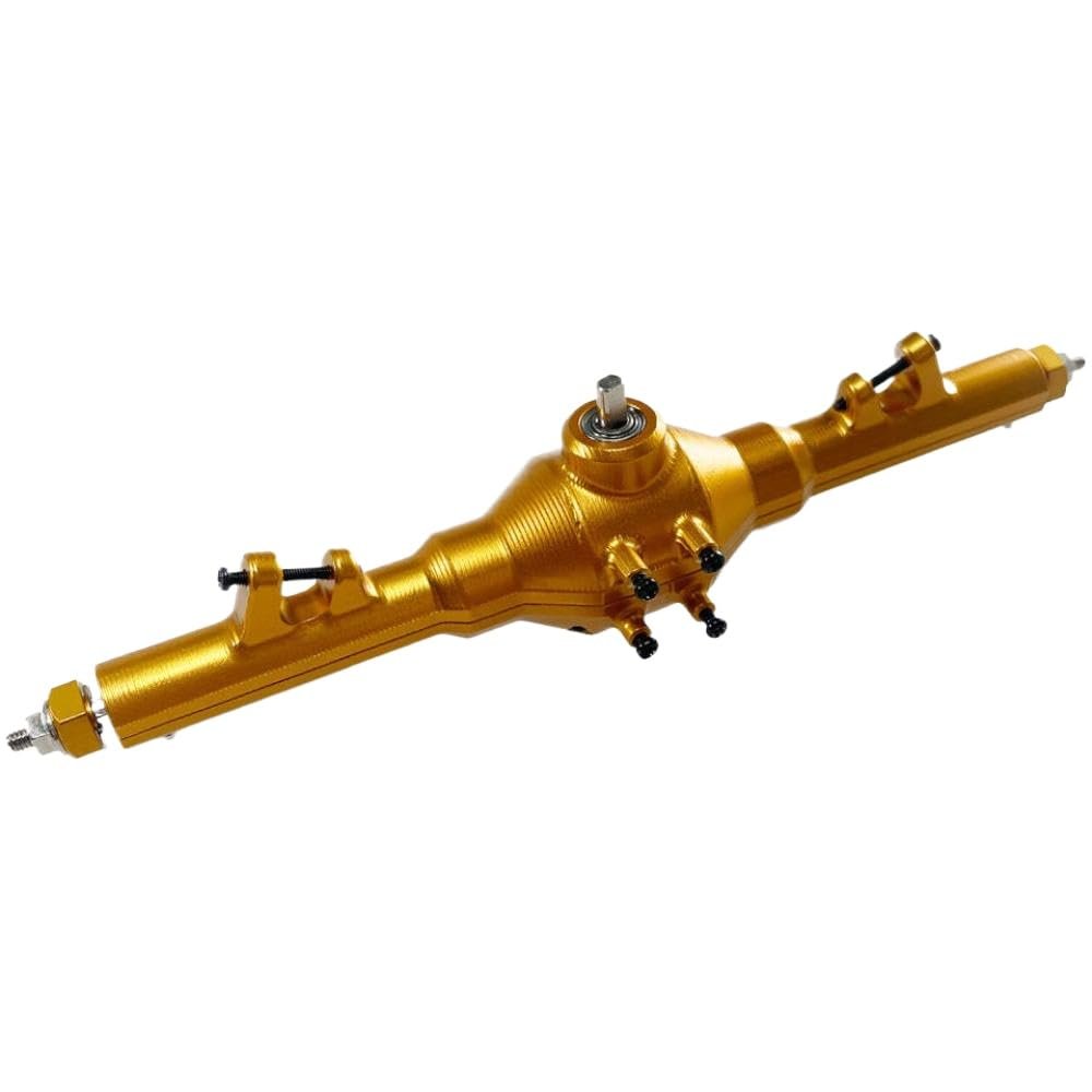 1/12 12428 12423 12427 12429 FY-01 FY-02 FY-03 RC Car Rear Axle Assembly Metal Upgrade Part Compatible with Various 1/12 Scale RC Models(Gold)