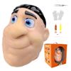 2026 Premium Pack Refillable Pimple Popping Toy  Big Head Squeeze Toy for Stress & Anxiety Relief, Realistic Pus Burst Fidget Toy, Funny Gag Gift for Adults, Black Hair view 1