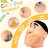 2026 Premium Pack Refillable Pimple Popping Toy  Big Head Squeeze Toy for Stress & Anxiety Relief, Realistic Pus Burst Fidget Toy, Funny Gag Gift for Adults, Black Hair view 2