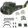 500 Size RC Helicopter Fuselage Bell UH-1D Military Painting Fuselage RC Toys view 2
