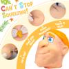 2026 Premium Pack Refillable Pimple Popping Toy  Big Head Squeeze Toy for Stress & Anxiety Relief, Realistic Pus Burst Fidget Toy, Funny Gag Gift for Adults,Yellow Hair view 2