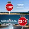 24" Solar Stop Sign - Solar Powered LED Flashing Traffic Sign, Durable Aluminum Octagon Design, IP65 Waterproof, Rust-Proof, Day/Night Visibility for Enhanced Road Safety view 4