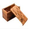 BSIRI Wooden Coin Drop  Dice Game for Adults Teen and Families Wooden Box Tabletop Games for Home Bar and Family Night Wood Rustic Decoration view 2