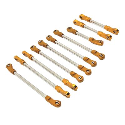 Metal Connecting Rod For HuangBo 1/10 R1001 R1002 R1003 RC Car Parts confident(Yellow)
