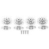 RC Brake Disc Aluminum Alloy | High Strength Upgrade Parts for 1/10 Scale Remote Control Cars | Metal Brake Disc for Axial RBX10 / Crawler/Off - Road (Silver) view 1