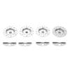 RC Brake Disc Aluminum Alloy | High Strength Upgrade Parts for 1/10 Scale Remote Control Cars | Metal Brake Disc for Axial RBX10 / Crawler/Off - Road (Silver) view 2