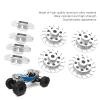 RC Brake Disc Aluminum Alloy | High Strength Upgrade Parts for 1/10 Scale Remote Control Cars | Metal Brake Disc for Axial RBX10 / Crawler/Off - Road (Silver) view 3