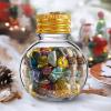 Genrico Refillable Transparent and Versatile: Transparent Decorative Balls | DIY Christmas with Removable Lid for Crafts, Party Favor Decoration with 50ml Capacity, D view 3