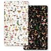 Horaldaily 2 Pack Fitted Crib Sheet for Boys Girls,Soft Breathable Washable Jersey Microfiber Baby Crib Sheet, Fits Standard Size Crib Mattress 28in x 52in, Mushroom Planting Nursery Sheet Black/White view 1