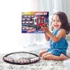Train Set Retro Track  Durable Sleek, Interactive Subway Boys, Girls Aged 4 10, Years Old Vehicle Playset Light | Boys Girls Aged 4-10 Years Old, Vehicle Playset Light and Sound view 2