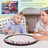 Train Set Retro Track  Durable Sleek, Interactive Subway Boys, Girls Aged 4 10, Years Old Vehicle Playset Light | Boys Girls Aged 4-10 Years Old, Vehicle Playset Light and Sound view 3