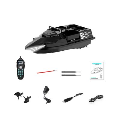OBIOCKIDAY V803 RC Bait Boat GPS Positioning, 4-Compartment High-Speed Remote Control Fishing Bait Boat Model with 4 Fishing Zones/200 Waypoints/Auto Return, Gift for Fishing Enthusiasts
