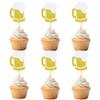 12 Pcs Beer Cupcake Toppers Gold Glitter Beer Mug Bottle Cupcake Picks for Birthday Cheers Men's and Women's Gathering Party Decorations Supplies view 1