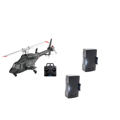 1/52 scale A61 RC Helicopter, 2.4G 4CH Single Rotor Flybarless Remote Control Airplane with Optical Flow Altitude Hold, 6-Axis Stabilized Flight & for Indoor Outdoor Use, Gift for Beginners