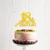 18th Birthday Cake Topper Gold Glitter Happy 18th Birthday Decorations 18 & Adultish Cake Topper Funny Gifts for 18 Years Old Girls Boys view 4