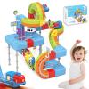 68 PCS Anti-Jam Magnetic Tracks,Flexible Magnetic DIY Electric Train Track Set for Toddlers 3+, USB-Powered STEM Educational Toy Gift view 1