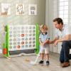 KOTEK Giant 4-in-a-Row Game, Height Adjustable Jumbo 4-to-Score Yard Game with Ring Toss, Basketball, Golf, Mesh Pocket & Cup Holders, Indoor Outdoor Connect Games for Kids, Adults & Family Party view 2