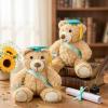 Aoriher 6 Pcs Class of 2026 Gifts Graduation Teddy Bears, 14 Inch Khaki Cute Soft Plush Stuffed Bears Animals with Cap, Diploma, Congratulations Sash, End of Year Gift for Kids Girl Boy Adult(Green) view 3